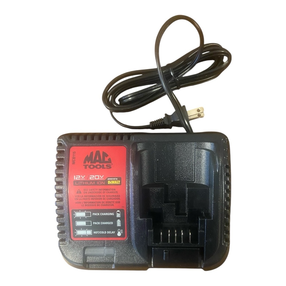 Mac Tools/DeWalt MCB115 12V/20V MAX Lithium ION Battery Charger